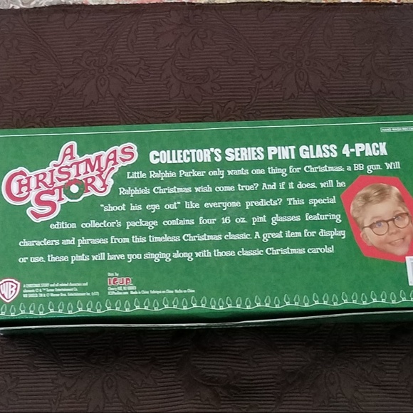 NIB/NWT A Christmas Story Collector Glass Set - Picture 3 of 5